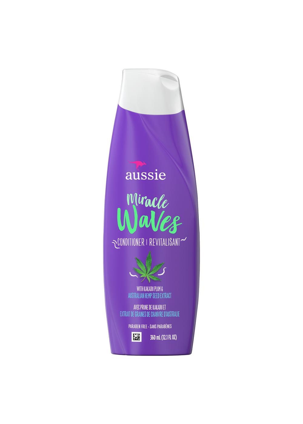 Aussie Miracle Waves Anti-Frizz Hemp Conditioner; image 1 of 7