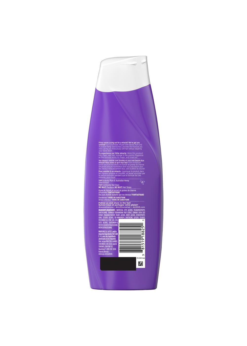 Aussie Miracle Waves Anti-Frizz Hemp Conditioner; image 6 of 7