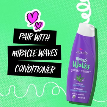 Aussie Miracle Waves Anti-Frizz Hemp Shampoo