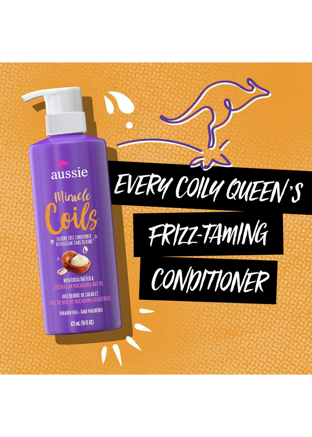 Aussie Miracle Coils Hydrating Conditioner - Cocoa Butter; image 2 of 6