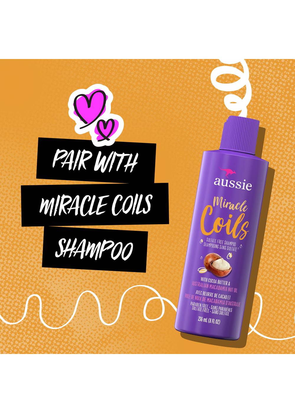 Aussie Miracle Coils Hydrating Conditioner Cocoa Butter Shop