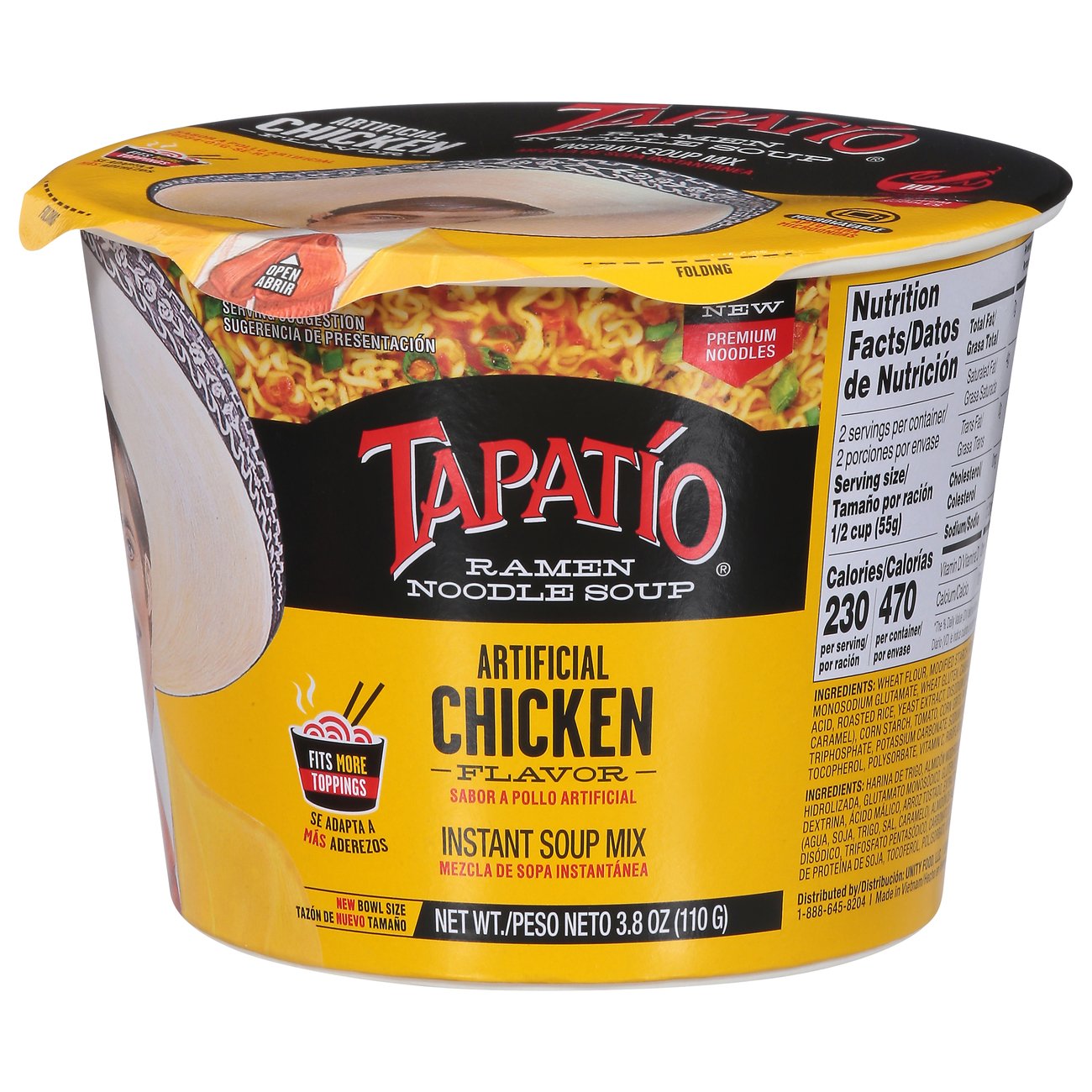 Tapatio Chicken Ramen Noodle Soup Bowl Shop Soups & Chili at HEB