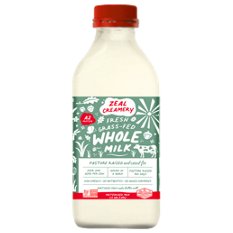 milk♪ Zeal Creamery Grass-Fed Whole Milk, 1/2 gal | Central Market