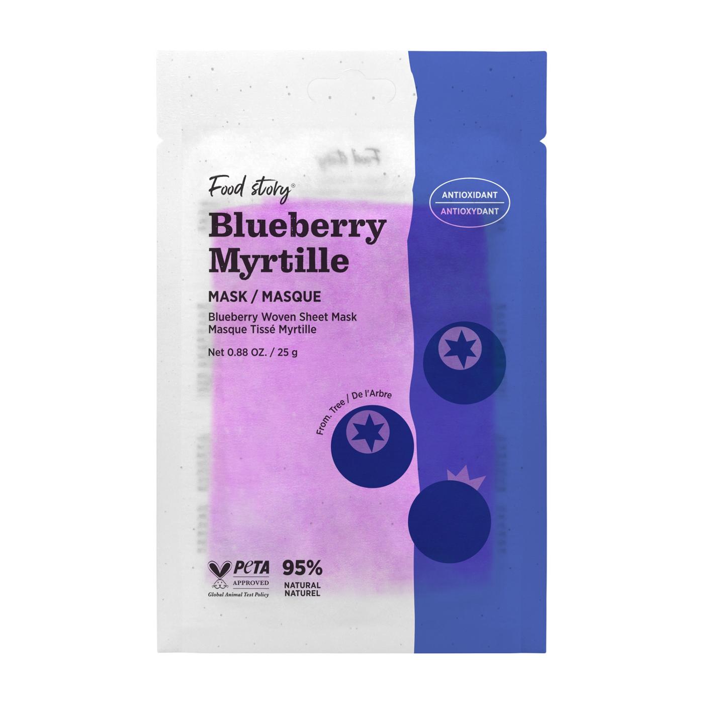 Soo'AE Food Story Blueberry Mask; image 1 of 2