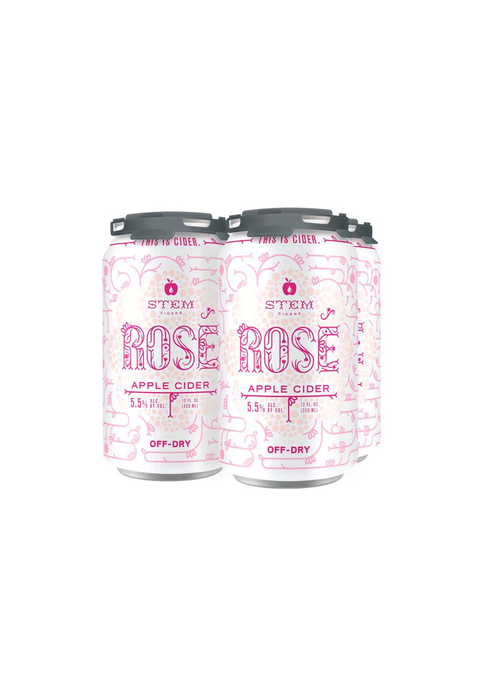 STEM Ciders Rose Apple Cider 12 oz Cans; image 1 of 2