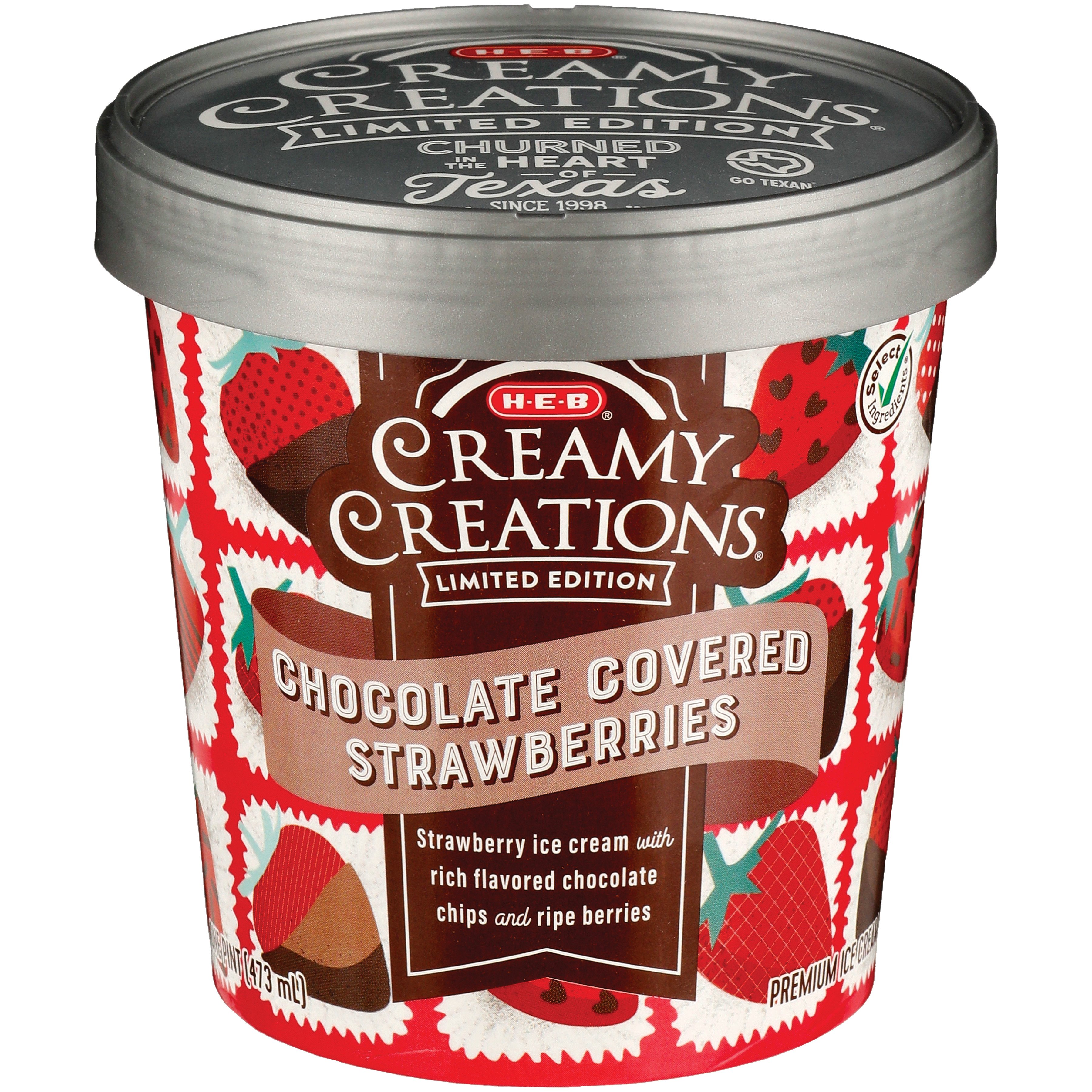 HEB Select Ingredients Creamy Creations Chocolate Covered
