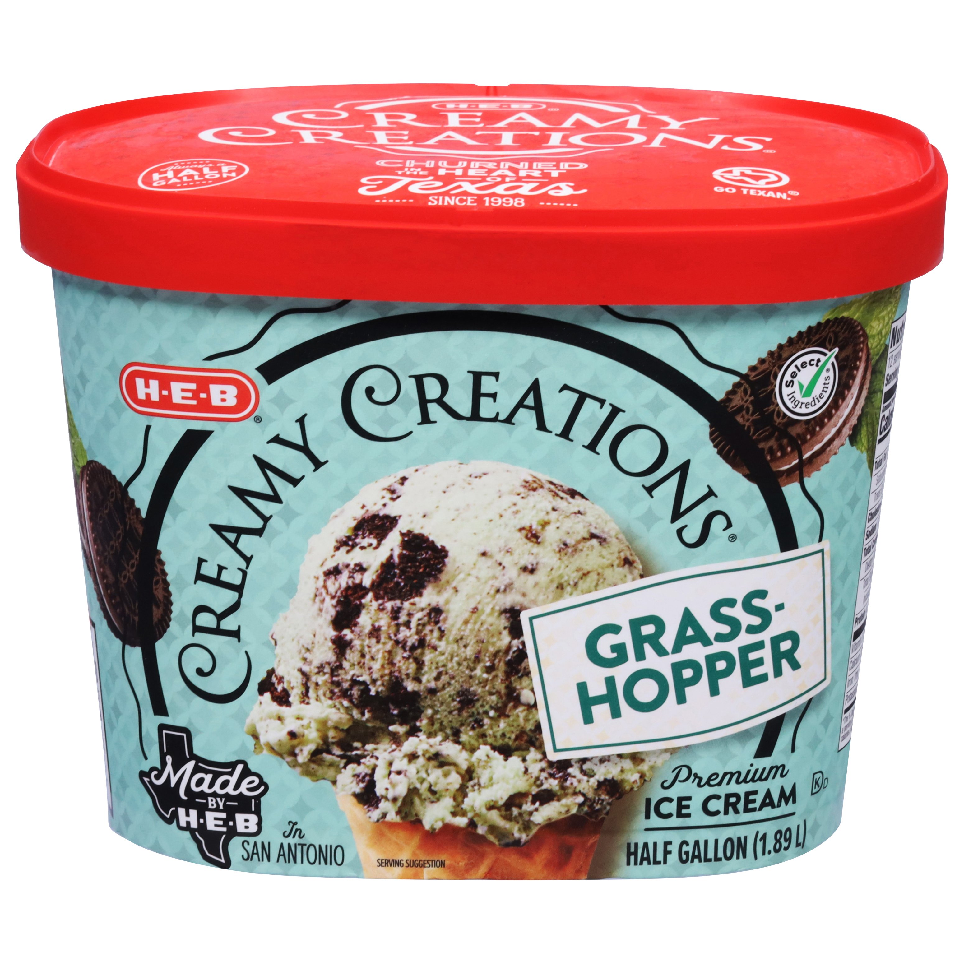 H-E-B Creamy Creations Grasshopper Ice Cream - Shop Ice Cream at H-E-B