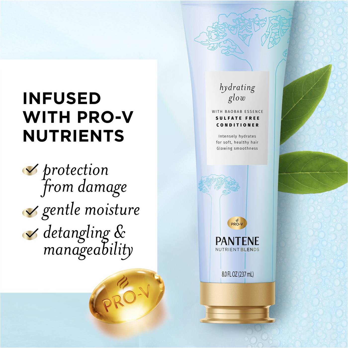 Pantene Pro-V Nutrient Blends Hydrating Glow Conditioner; image 3 of 10