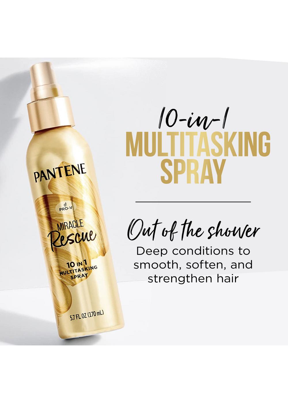 Pantene Miracle Rescue 10-in-1 Multitasking Leave-in Conditioner Spray; image 6 of 11