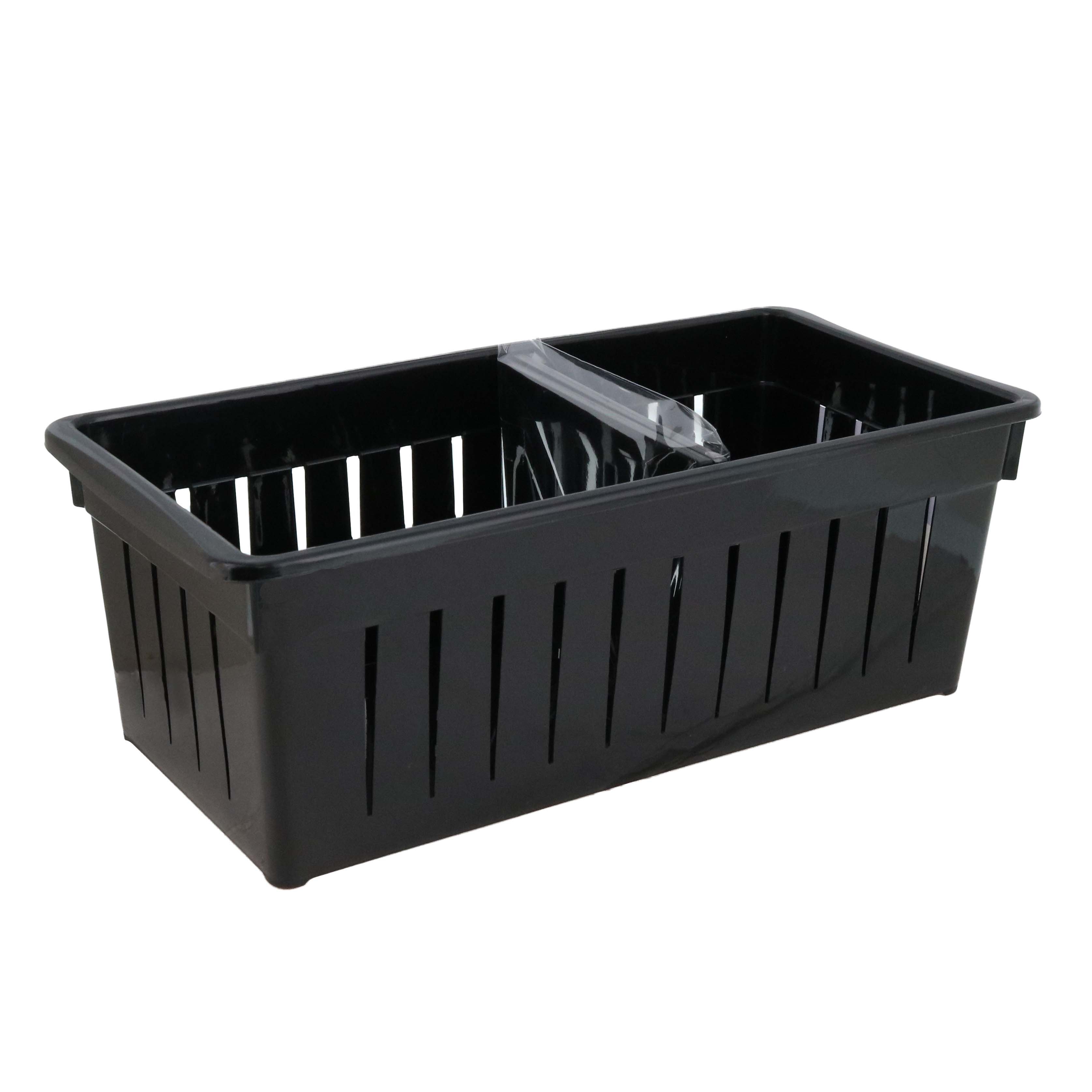 Home Concepts Black Tall Storage Basket with Dividers Shop Storage