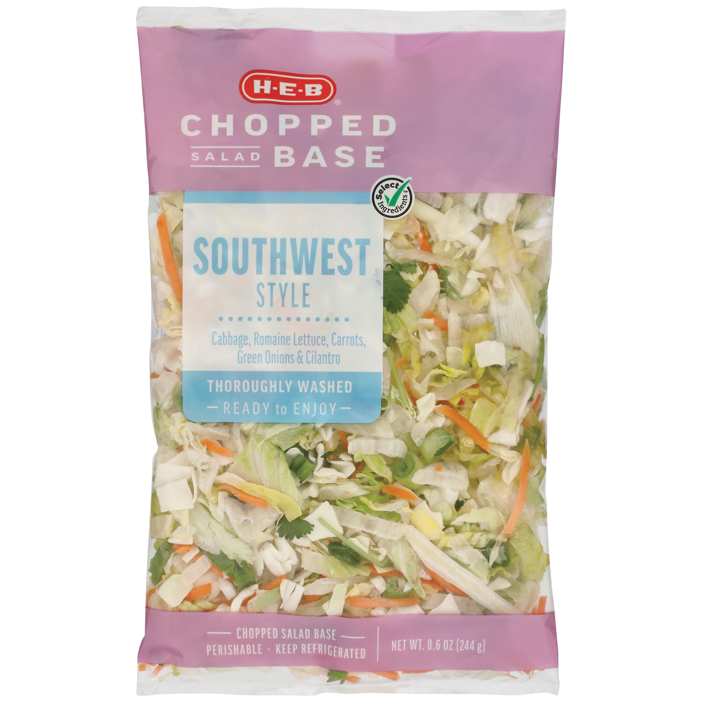 HEB Chopped Salad Base Southwest Style Shop Vegetables at HEB