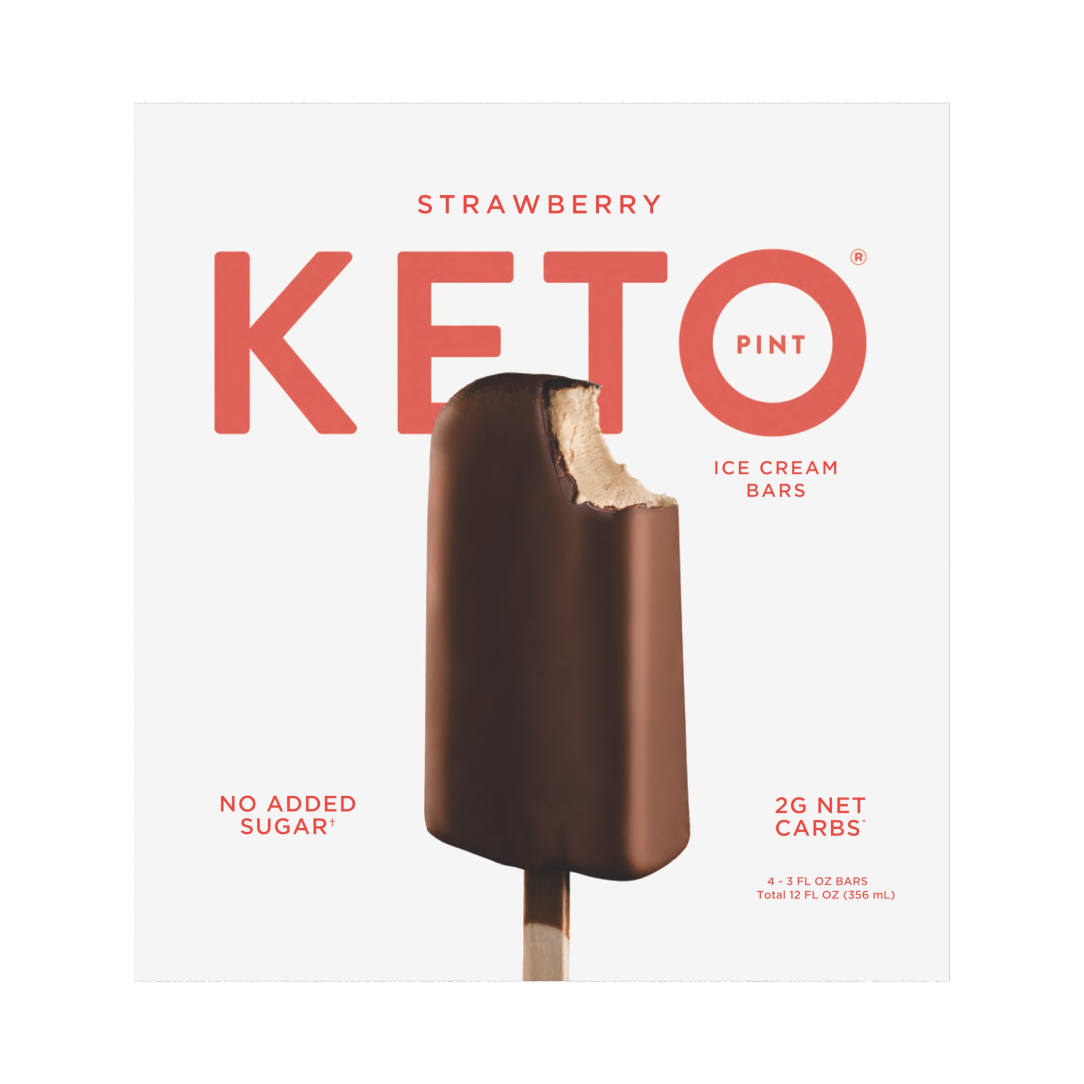 Keto Pint Strawberry Ice Cream Bars - Shop Ice Cream & Treats At H-E-B