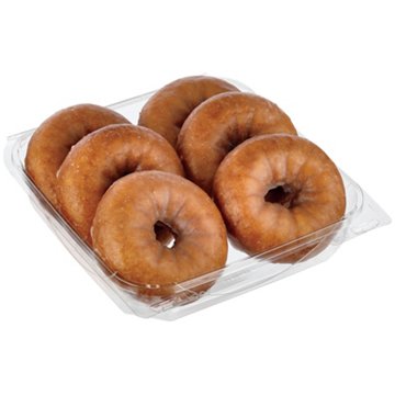H-E-B Bakery Vanilla Flavored Glazed Cake Donuts, 6 ct