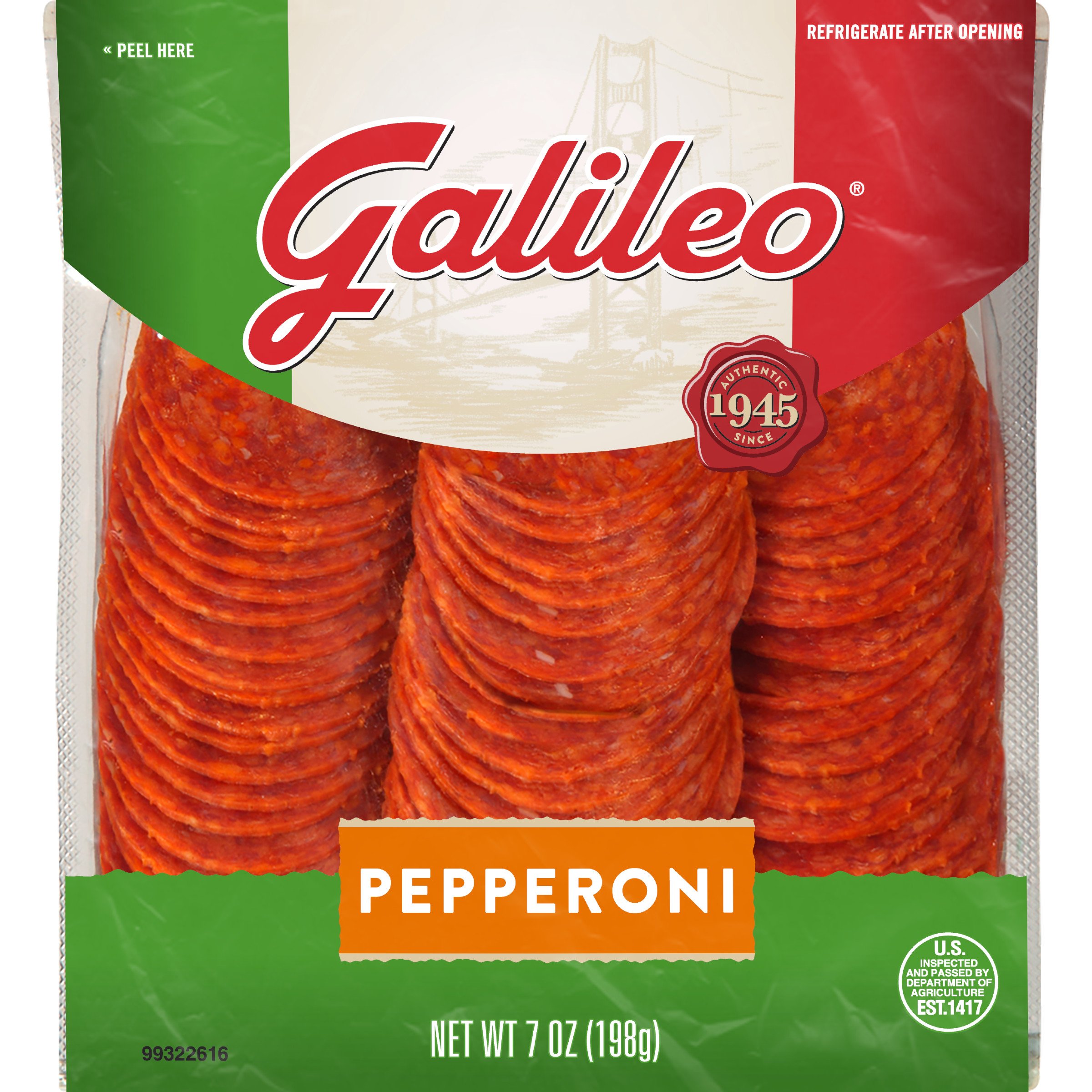Galileo Pepperoni Slices Shop Meat at HEB