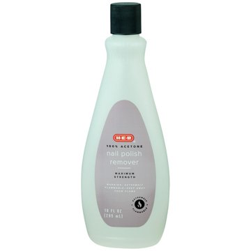 H-E-B 100% Acetone Nail Polish Remover , 10 oz