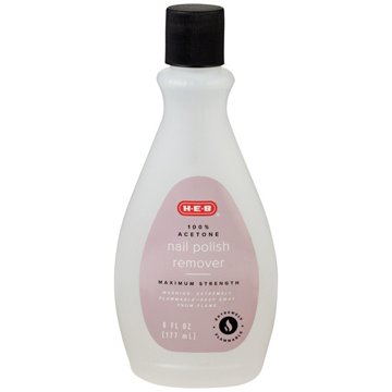 H-E-B 100% Acetone Nail Polish Remover , 6 oz