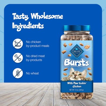 Blue Buffalo Bursts Crunchy & Creamy Cat Treats - PawLickin Chicken