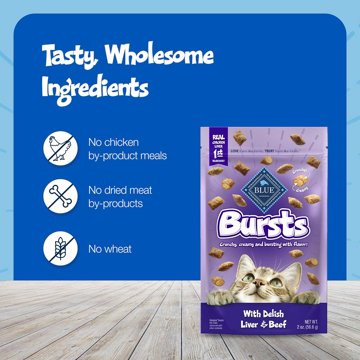 Blue Buffalo Bursts Crunchy & Creamy Cat Treats - Liver & Beef