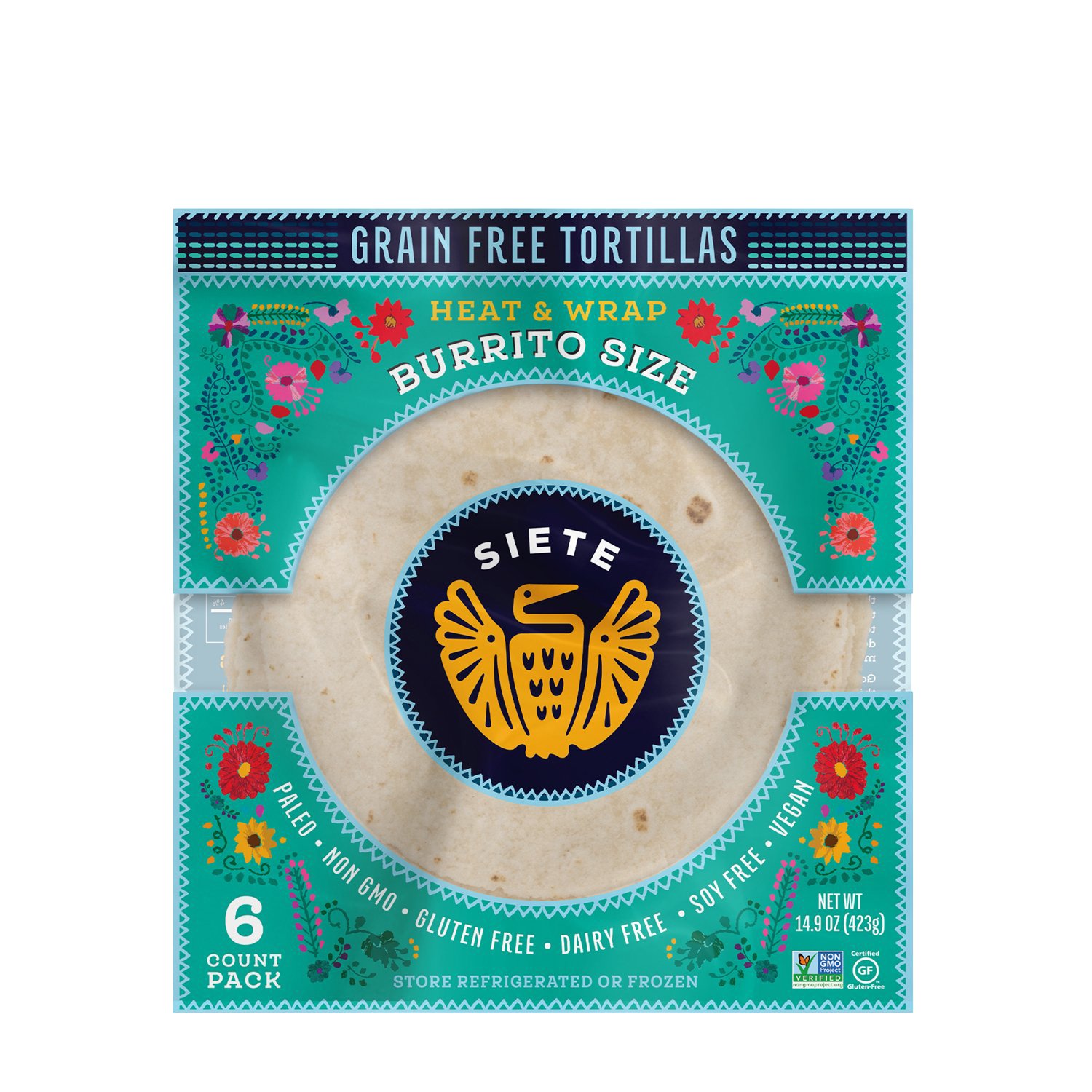 Siete GrainFree BurritoSize Tortillas Shop Tortillas at HEB
