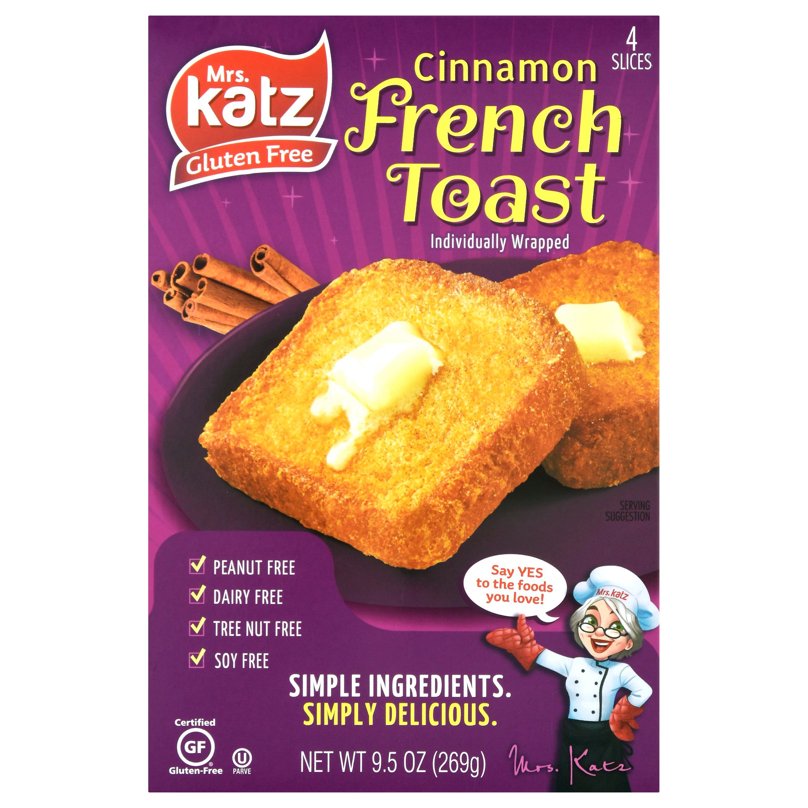 Katz Gluten Free Cinnamon French Toast Shop Desserts & Pastries at HEB