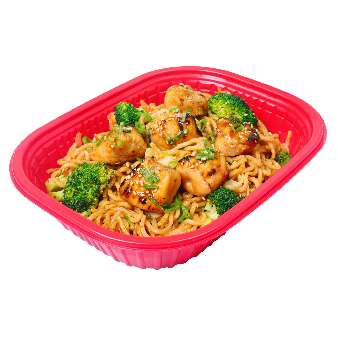 H-E-B Yumai Yakisoba Noodle Bowl with Chicken Skewers (Hot & Ready to Eat); image 1 of 2