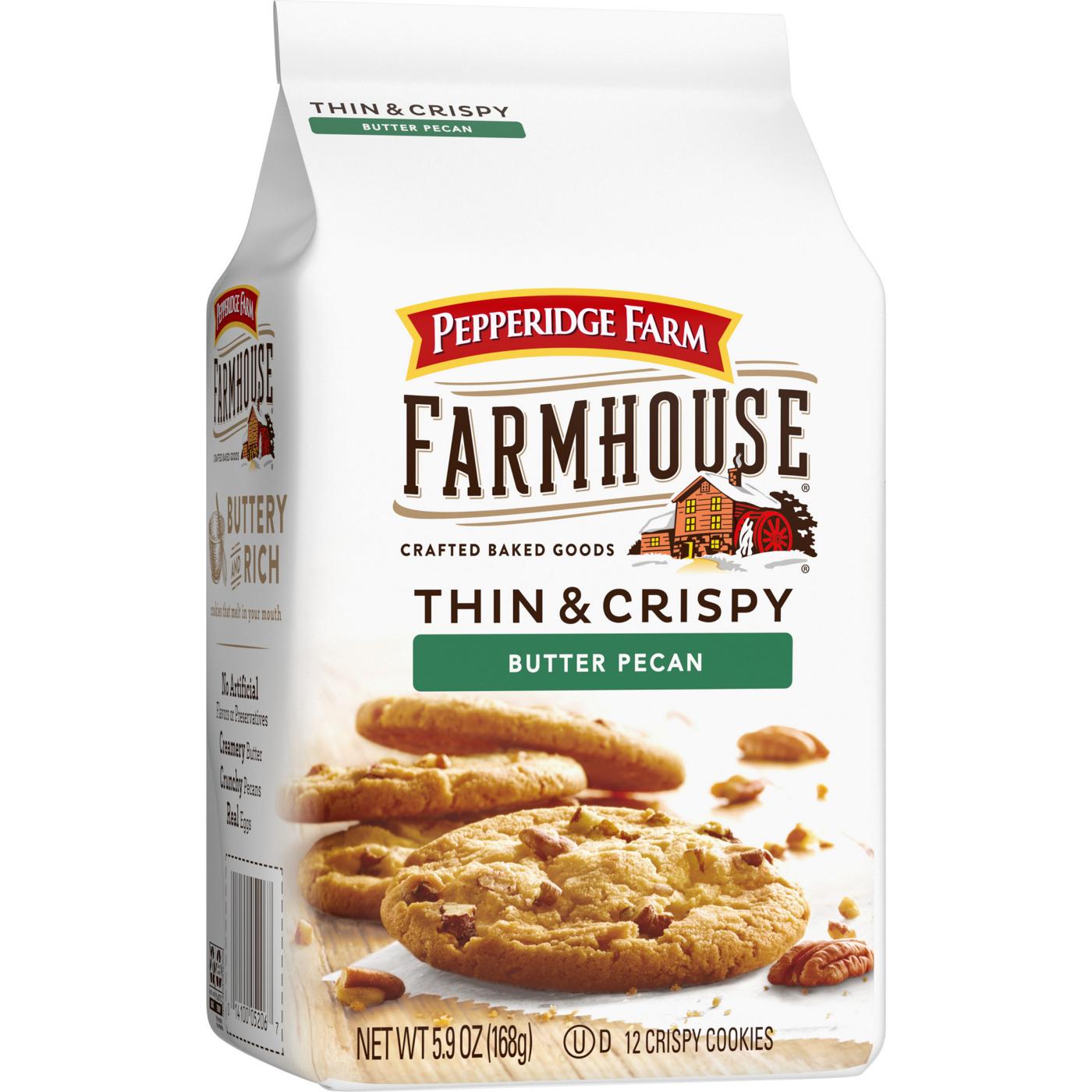 Pepperidge Farm Farmhouse Thin & Crispy Butter Pecan Cookies; image 2 of 9