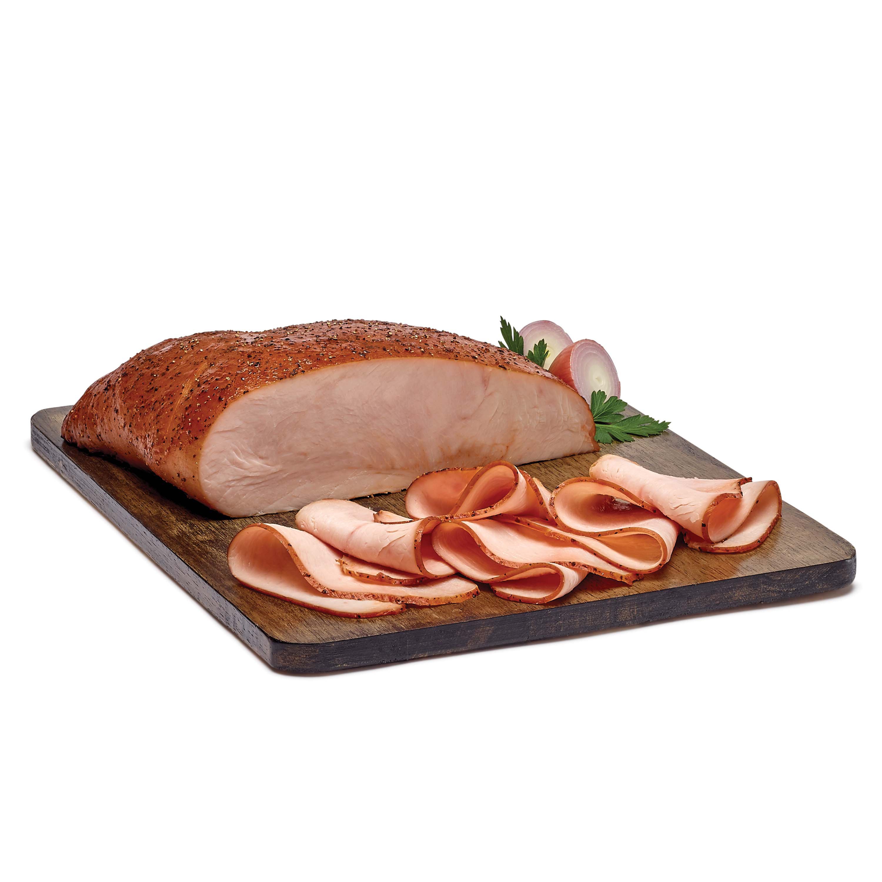 H-E-B Deli Post Oak-Smoked Seasoned Turkey Breast, Custom Sliced, lb