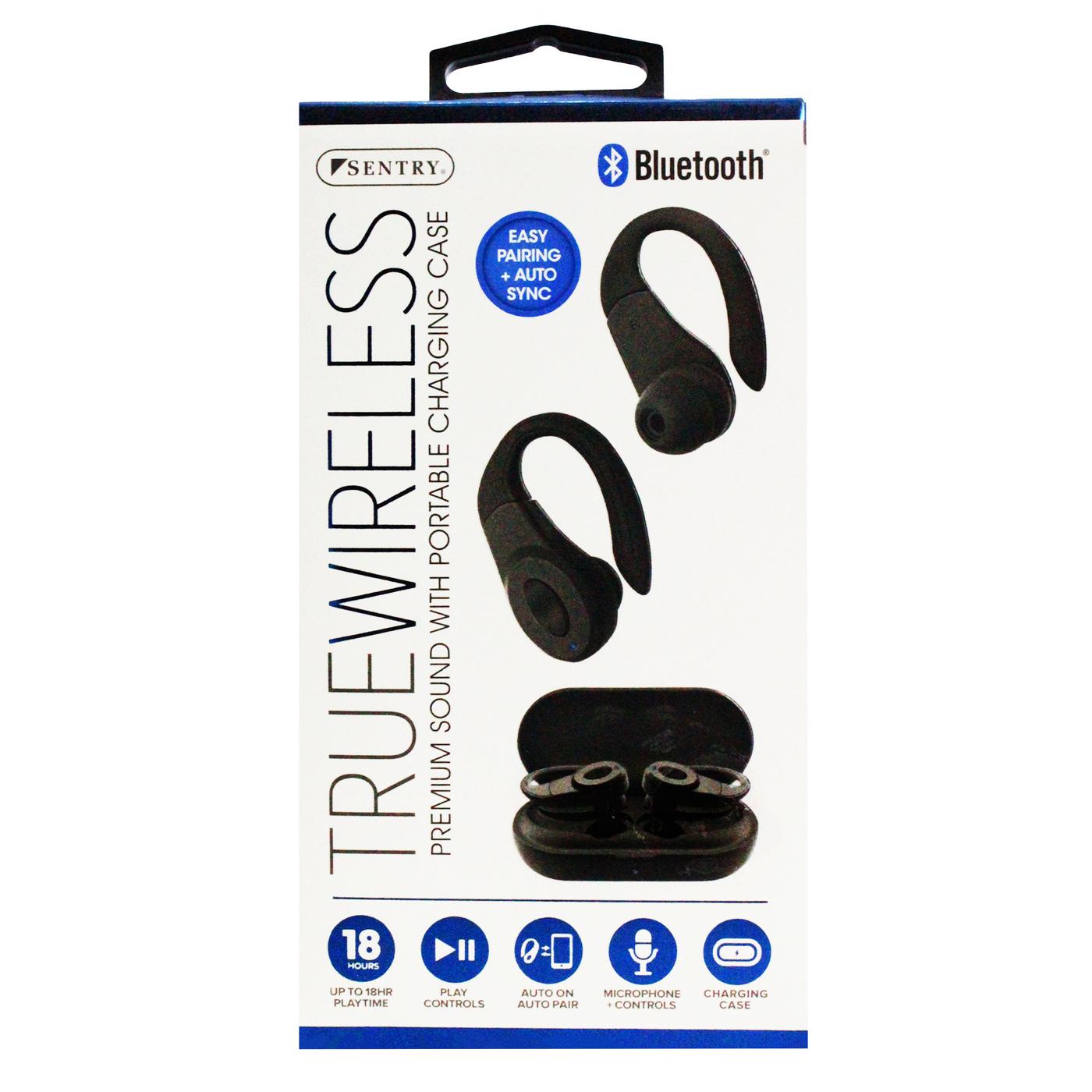 Sentry True Wireless Sport Hook Earbuds - Black; image 1 of 3