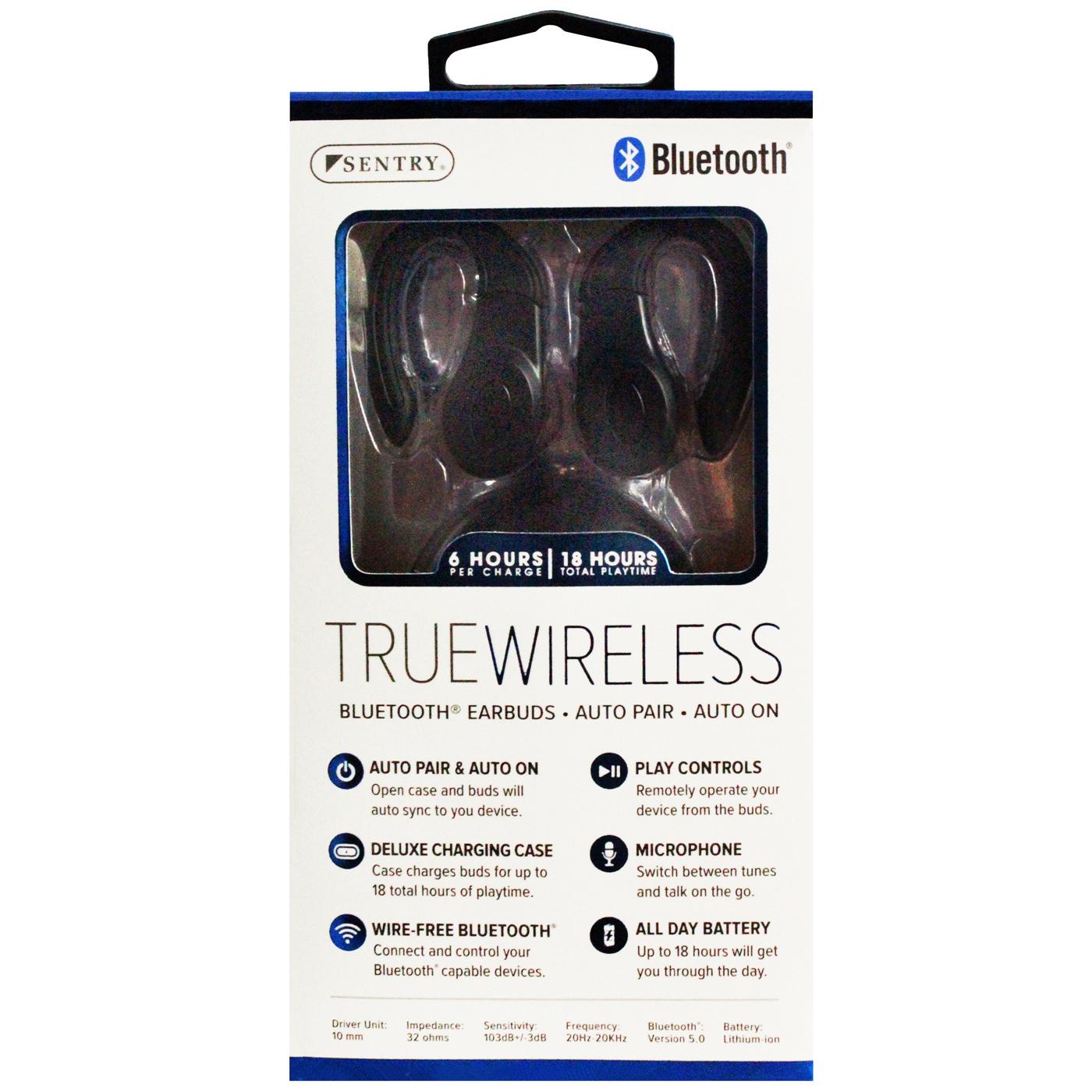 Sentry True Wireless Sport Hook Earbuds - Black; image 3 of 3