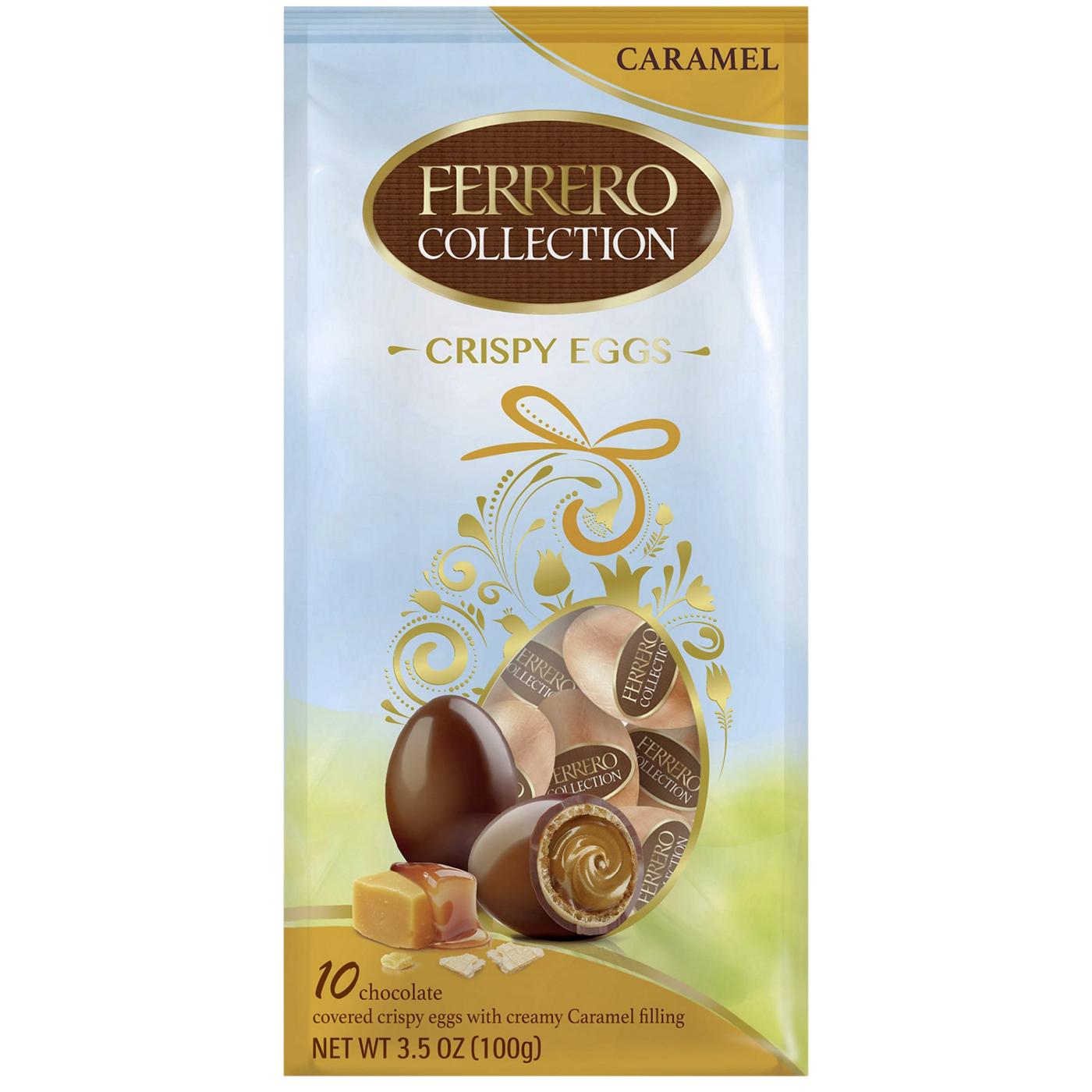 Ferrero Collection Caramel Crispy Chocolate Eggs Easter Candy, 10 Pc
