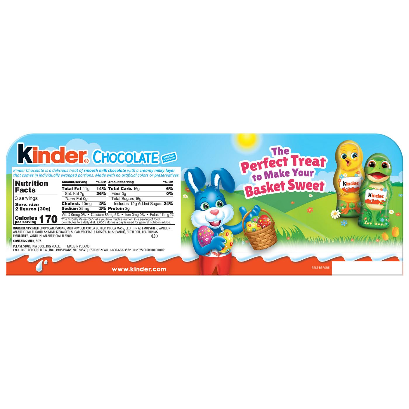 Kinder Milk Chocolate Hollow Easter Figures, 6 pc; image 2 of 9