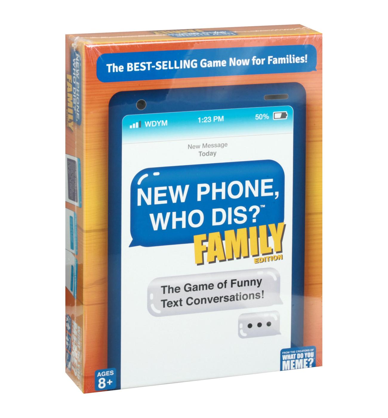 What Do You Meme? New Phone Who Dis Family Edition Card Game; image 1 of 3