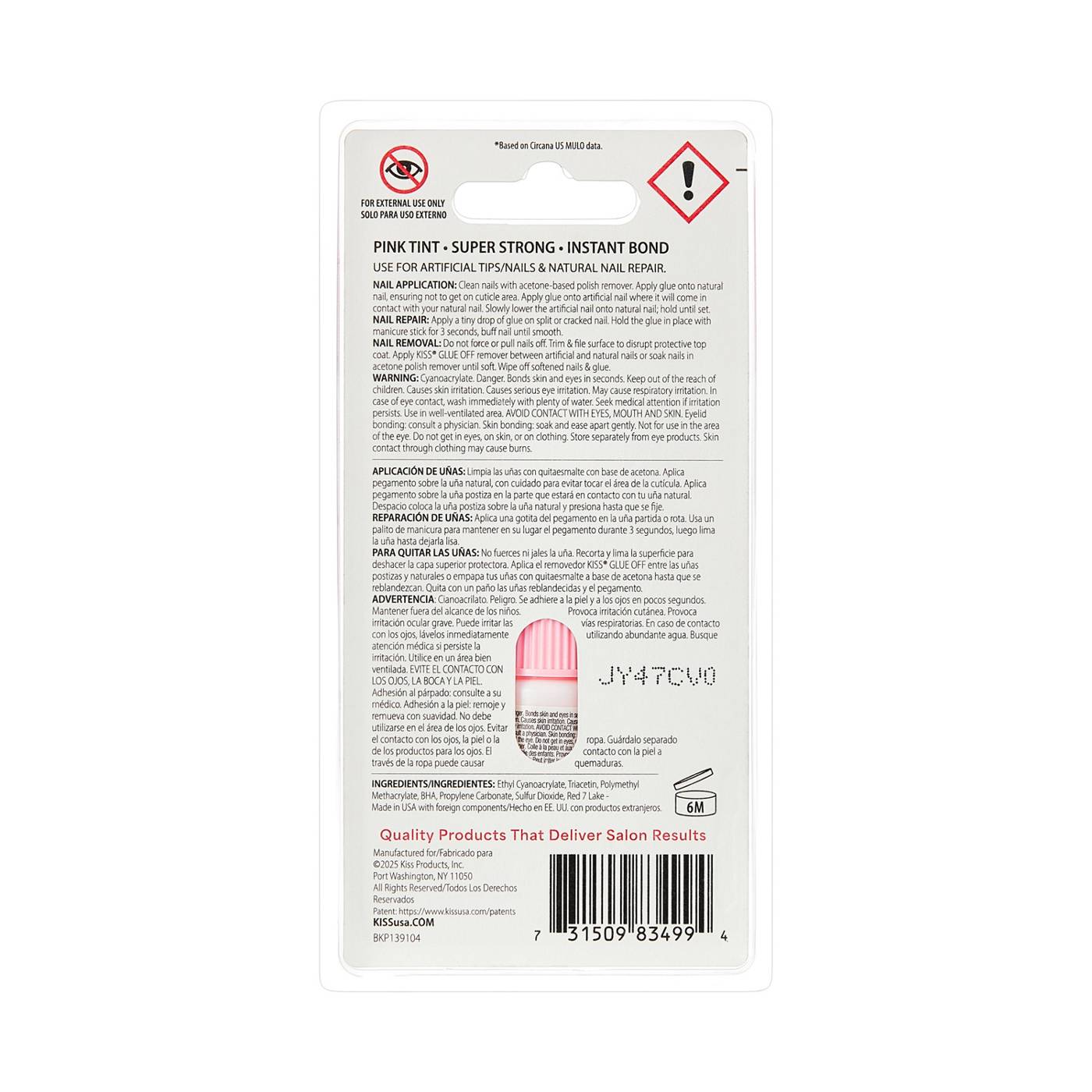 KISS Powerflex Pink Nail Glue; image 3 of 8