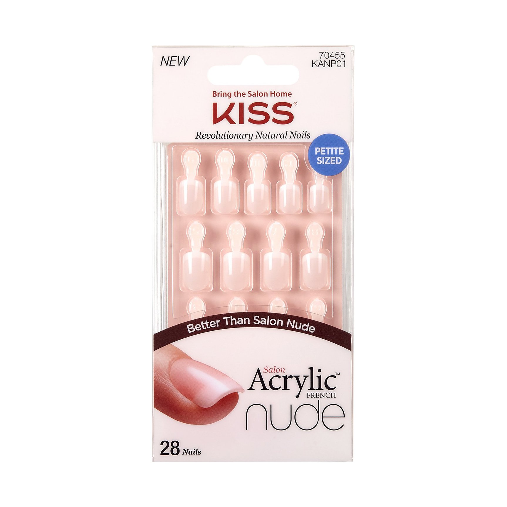 KISS Salon Acrylic French Nude Nails Holla Back Shop Nail sets at HEB