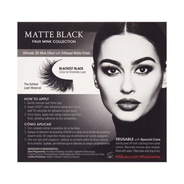 KISS Lash Couture Faux Mink Collection - Matte Black