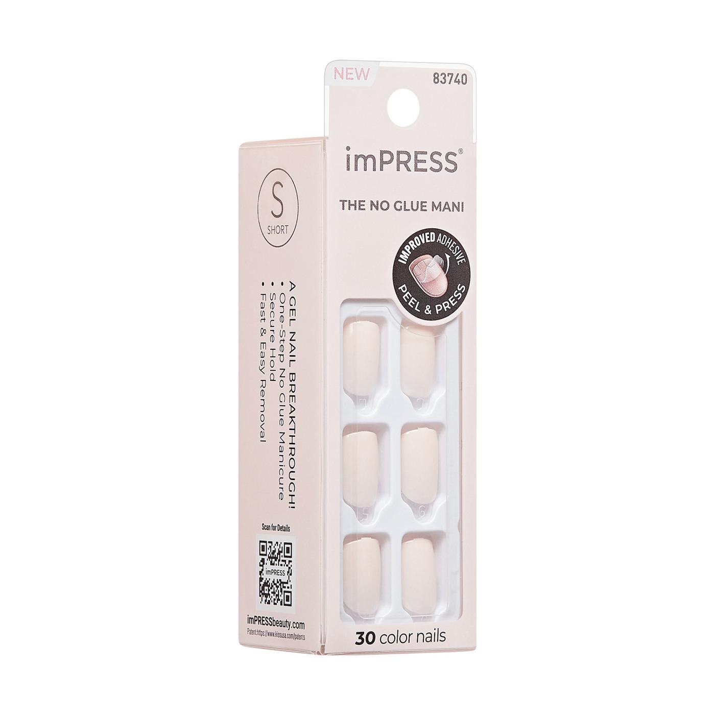 KISS imPRESS Color Press-On Manicure Point Pink; image 7 of 7