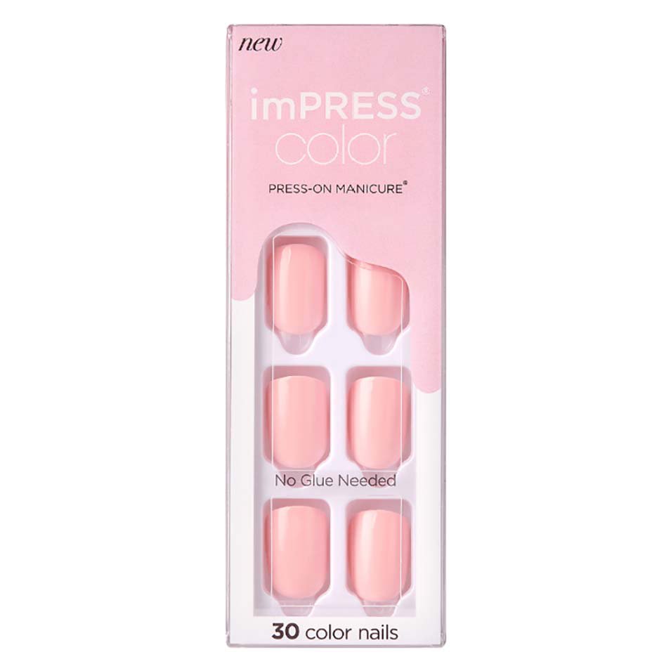 Kiss imPRESS Color Press-On Manicure Pick Me Pink - Shop Nails at H-E-B