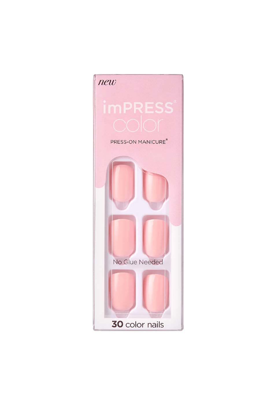 KISS imPRESS Color Press-On Manicure Pick Me Pink; image 1 of 2