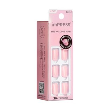 KISS imPRESS Color Press-On Manicure Pick Me Pink