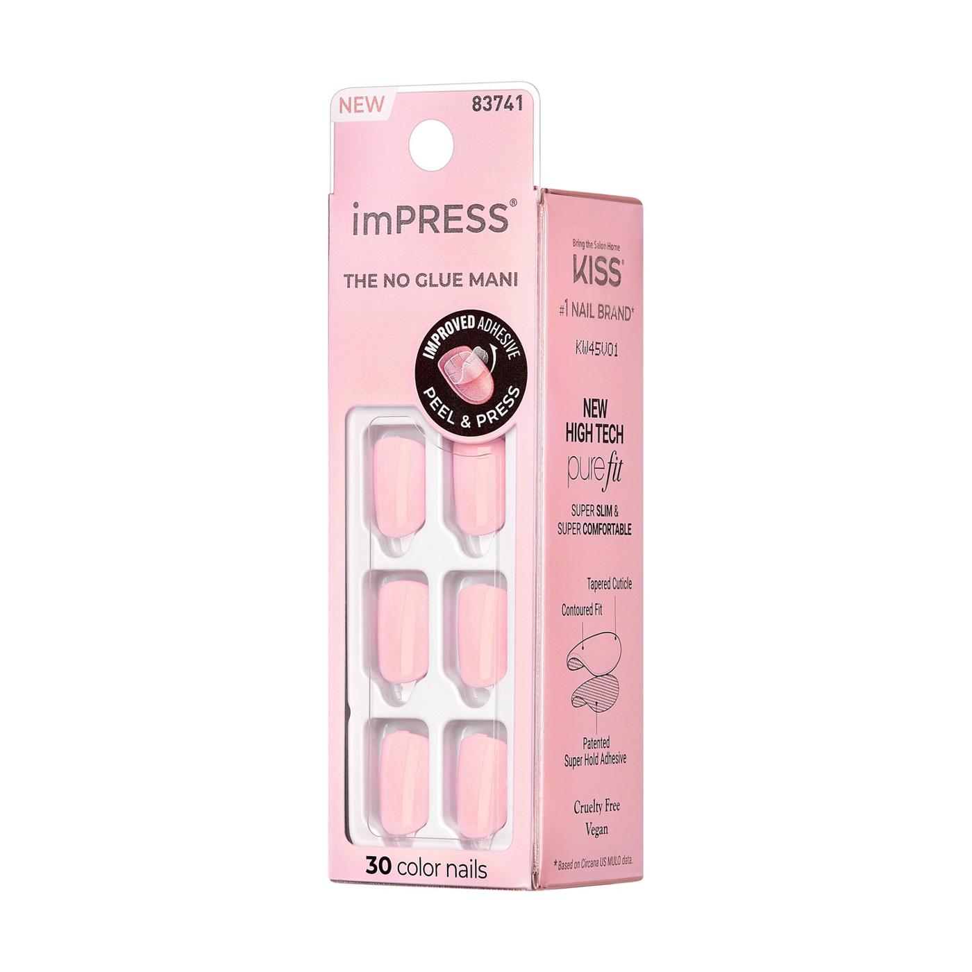 KISS imPRESS Color Press-On Manicure Pick Me Pink; image 6 of 7