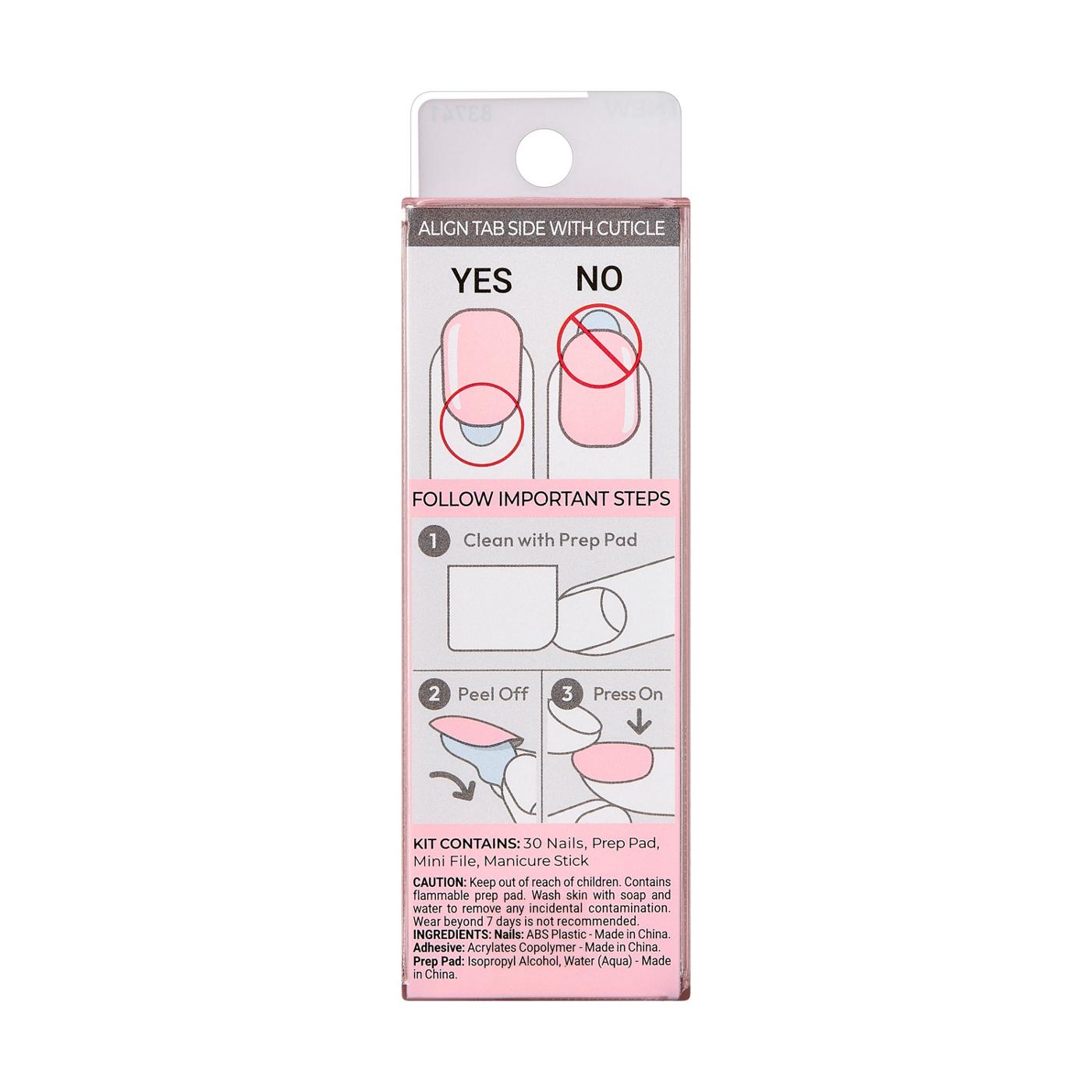 KISS imPRESS Color Press-On Manicure Pick Me Pink; image 7 of 7