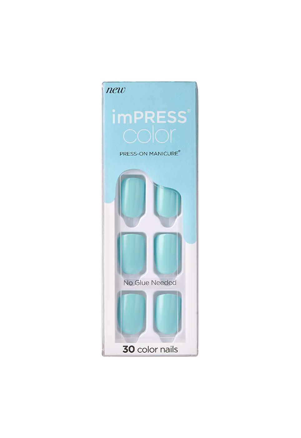 Kiss imPRESS Color Press-On Manicure Mint To Be; image 1 of 2