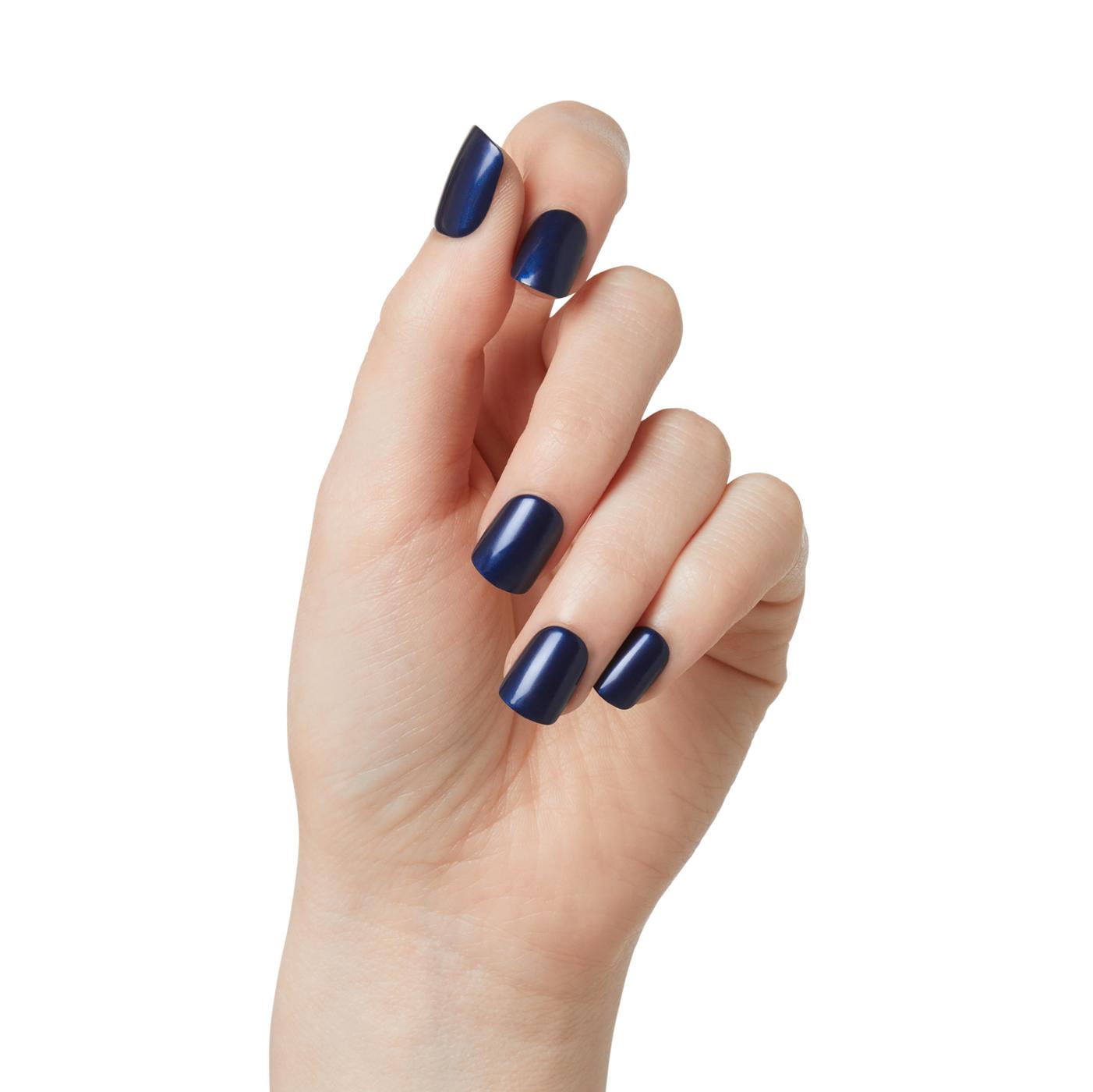 KISS imPRESS Color Press-On Manicure - Color Never Too Navy; image 2 of 7