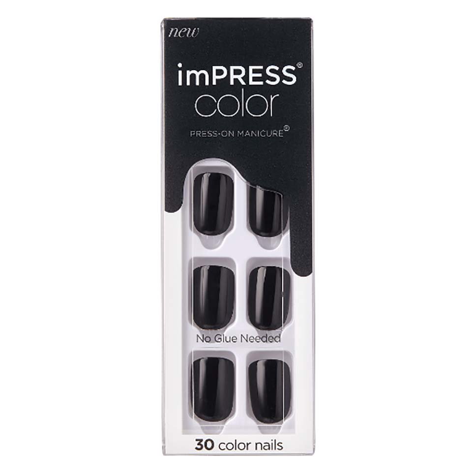 Kiss imPRESS Color PressOn Manicure Black Shop Nails at HEB