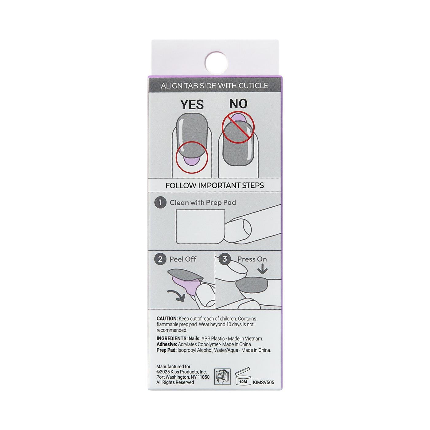 KISS imPRESS Short Press-On Manicure - Dorothy; image 4 of 8