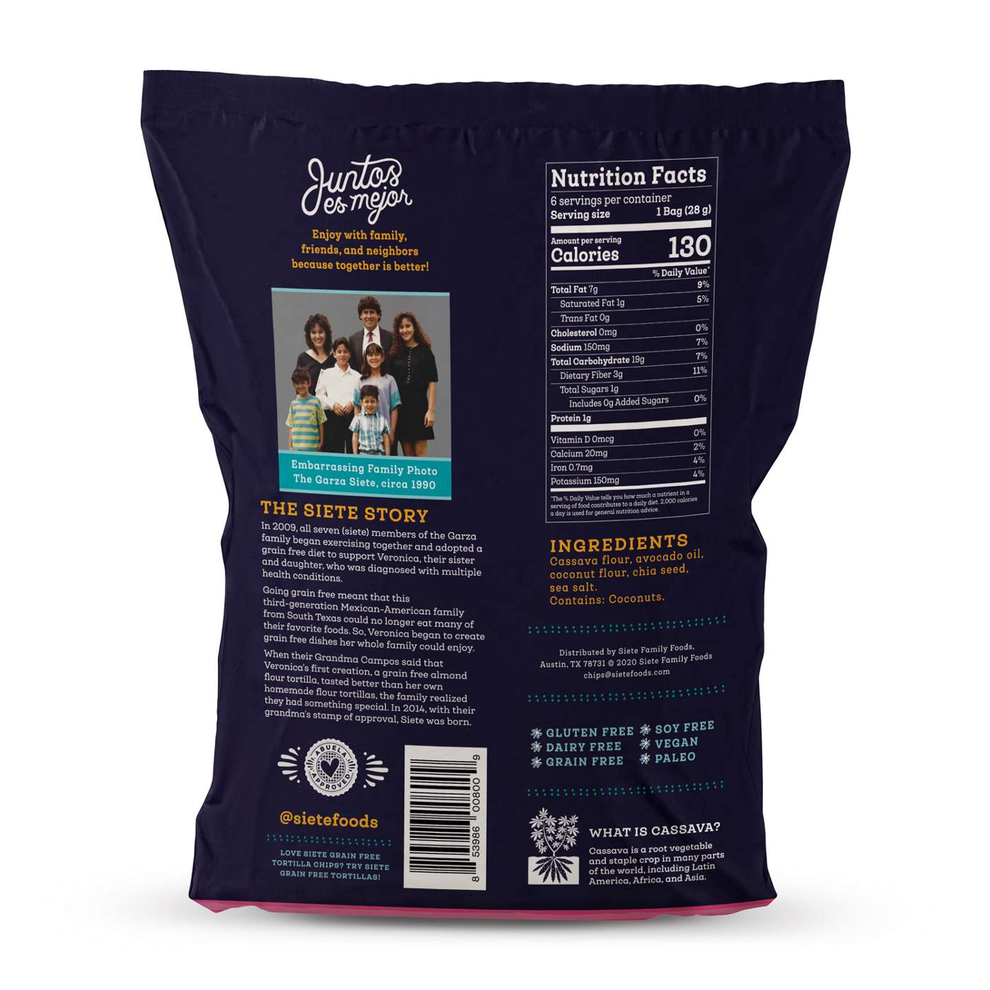 Siete Sea Salt Tortilla Chips Familia Pack 1 oz Bags Shop Chips at HEB