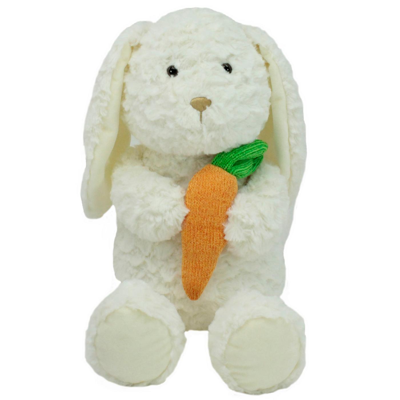 Desination Holiday Cassidy Easter Bunny Plush with Carrot - Ivory; image 1 of 2