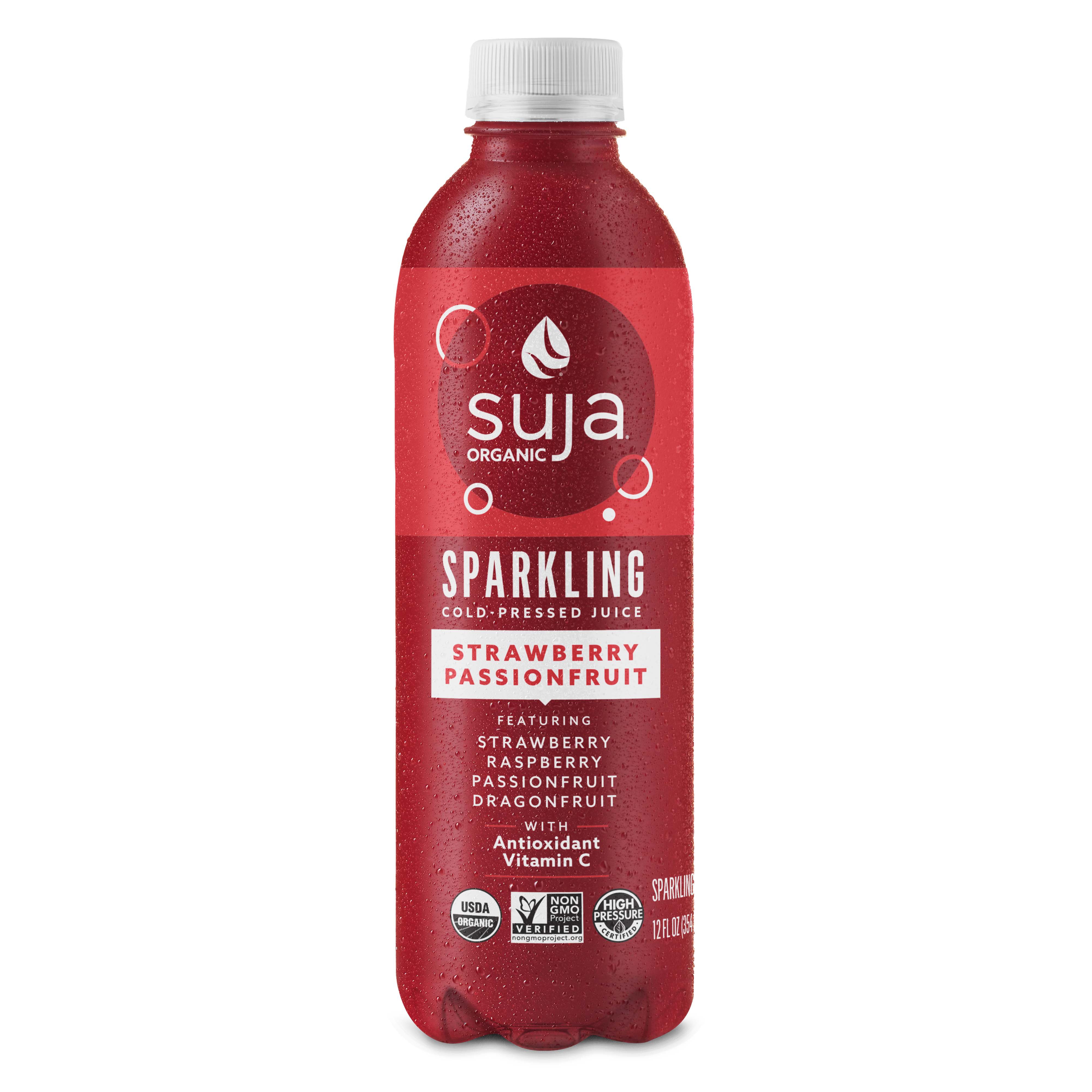 Suja Sparkling Strawberry Passionfruit ColdPressed Juice Shop Juice