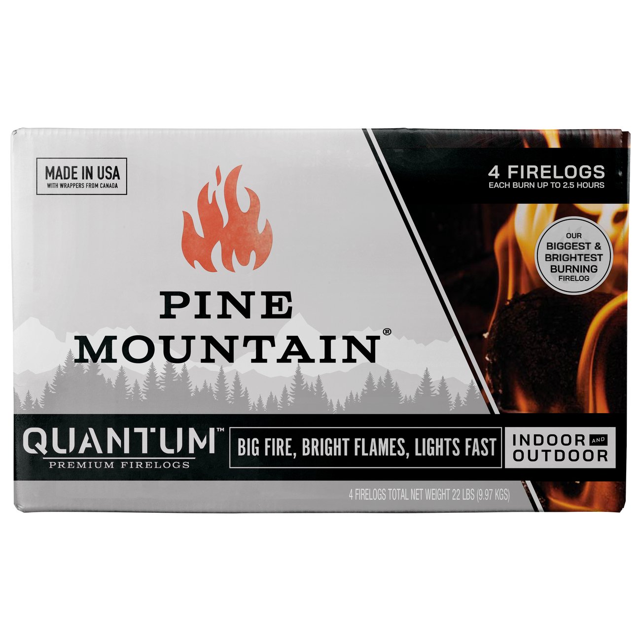 Pine Mountain Quantum Quantum Premium Firelogs - Shop Charcoal, Wood u0026 Fuel  at H-E-B