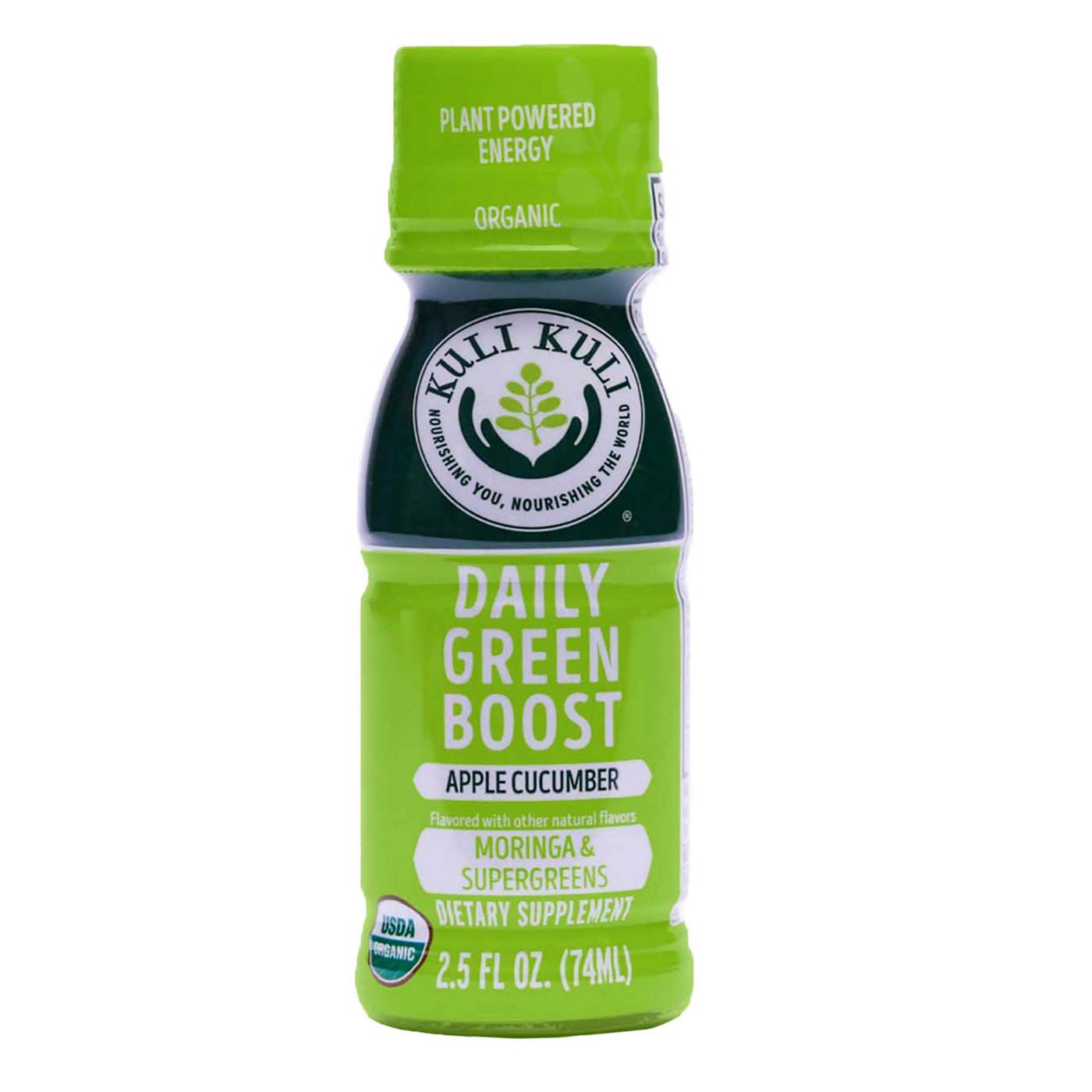 Kuli Kuli Daily Green Boost Apple Cucumber Energy Shot Shop Diet